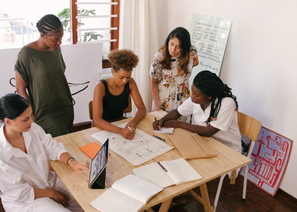 A team doing requirement analysis for a project