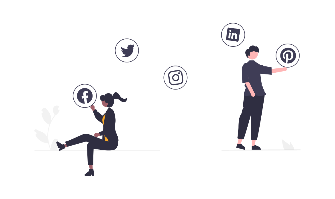 image of social media vs personal website