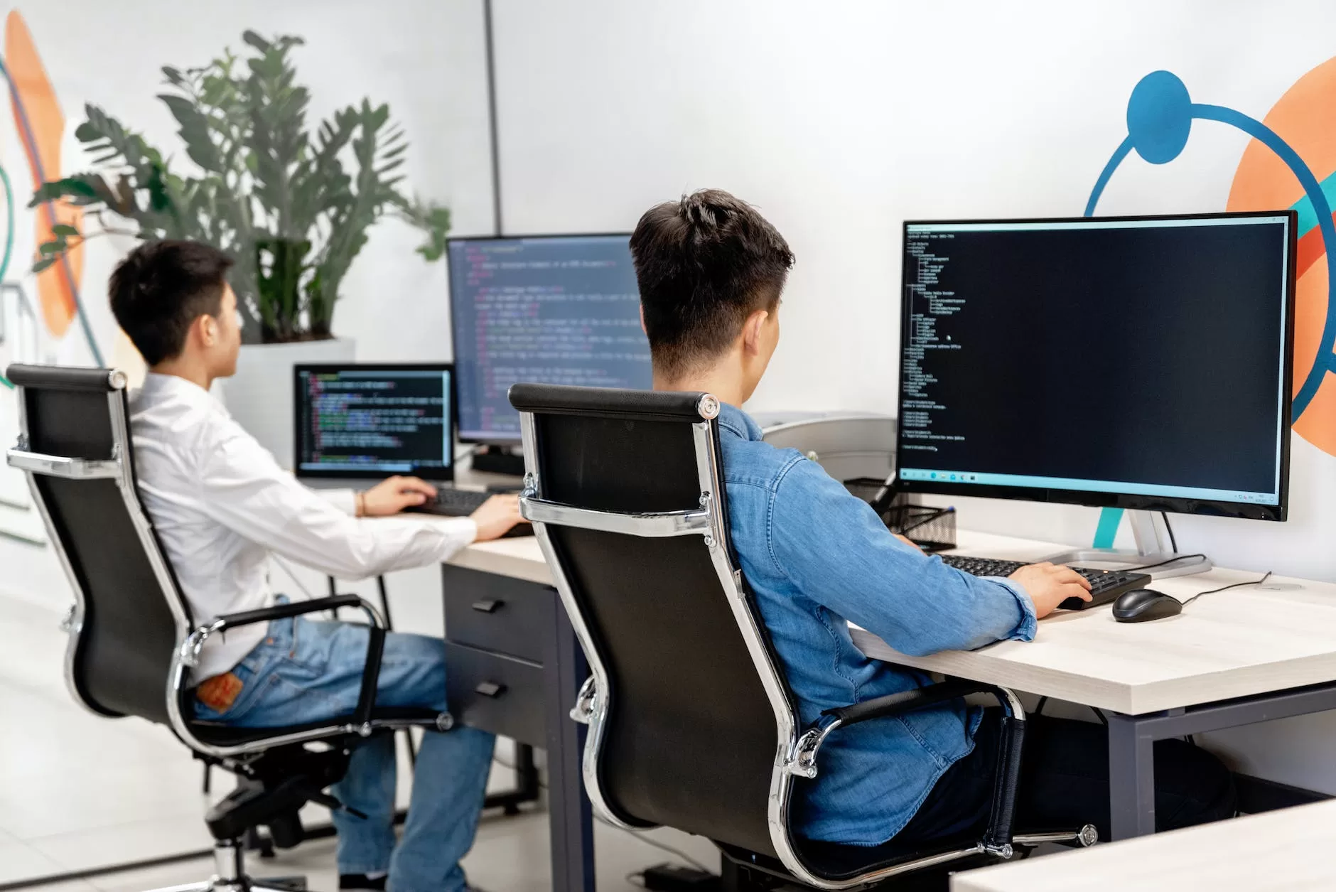 Indian web developers at work
