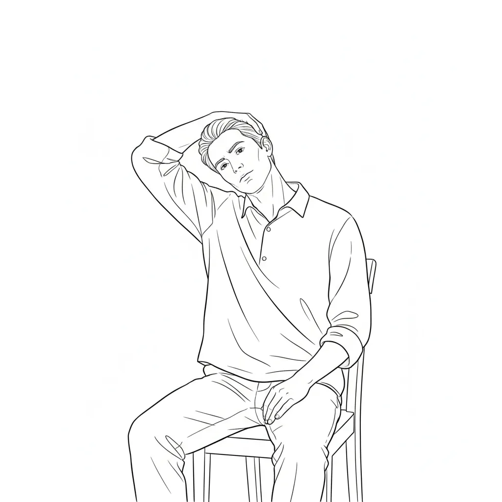 image of neck stretch exercise