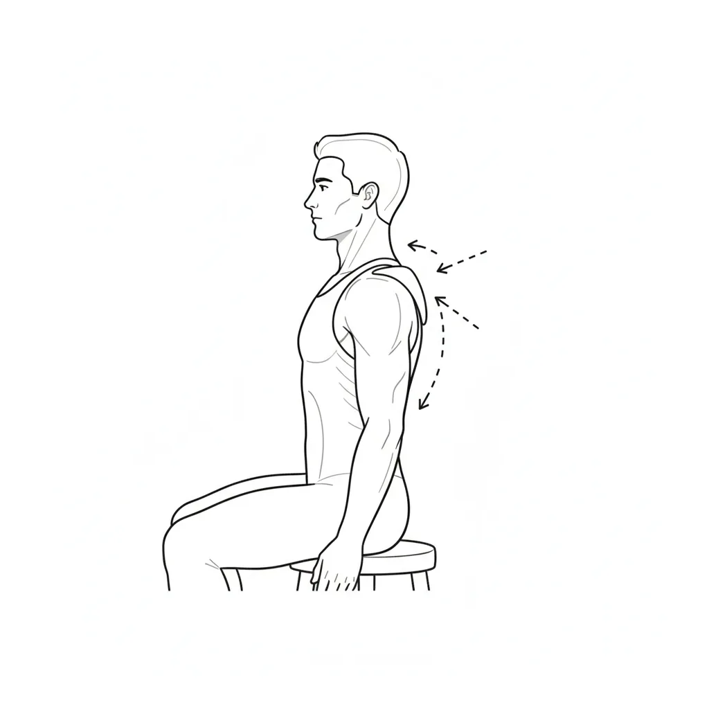 image of shoulder blade squeezes exercise