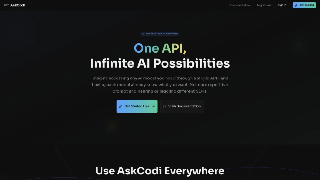 image of AskCode Home page