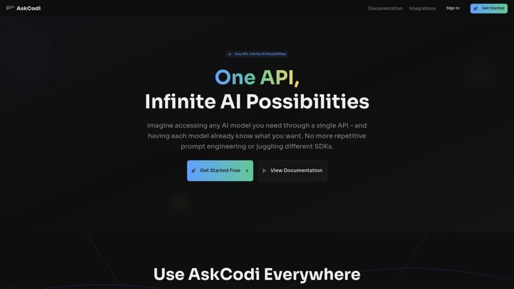 image of AskCode Home page
