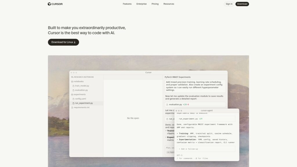 image of cursor home page