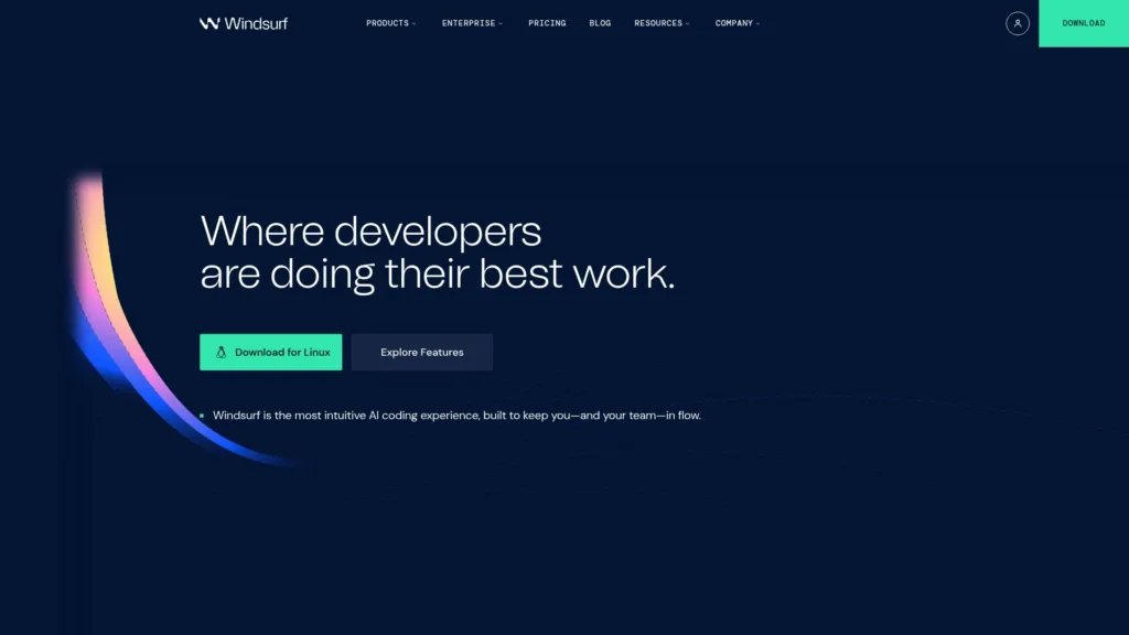 image of windsuft home page